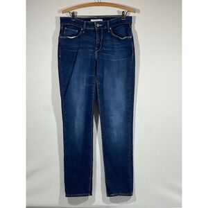 Levis Red Tab Jeans Womens 30 Mid Rise Skinny Blue Denim Casual